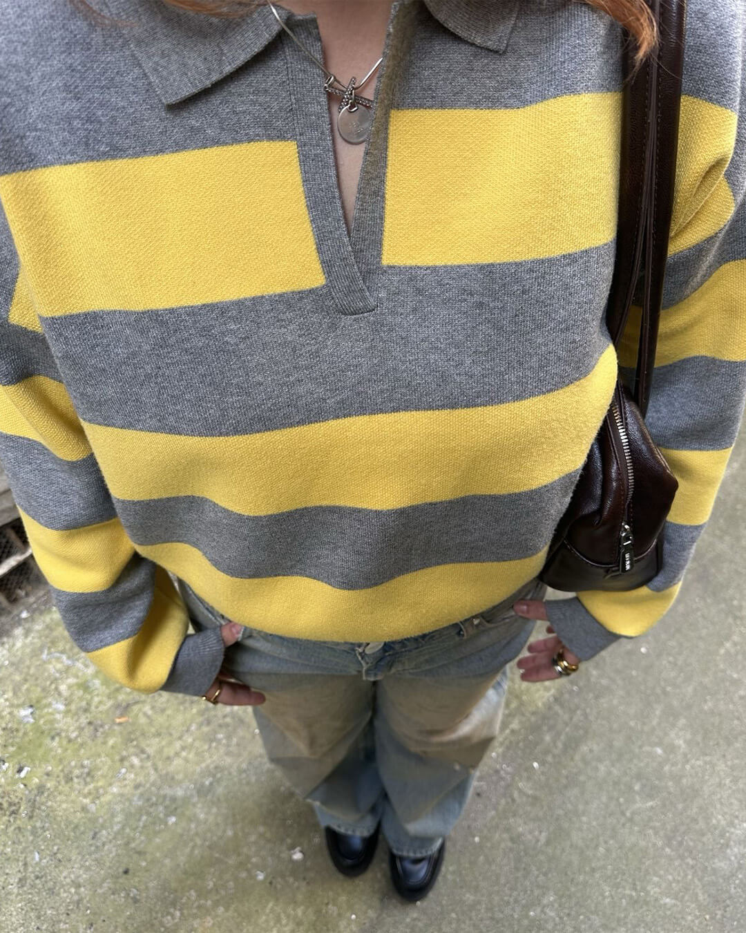 Tove - Women's Knit Stripe Sweater - photo 3