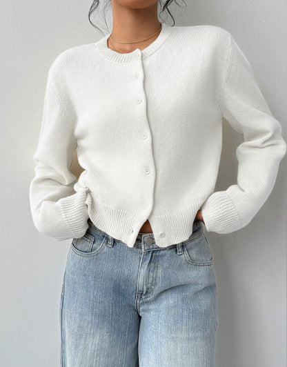 Elowen - Women's Cropped Ribbed Sweater - photo 1