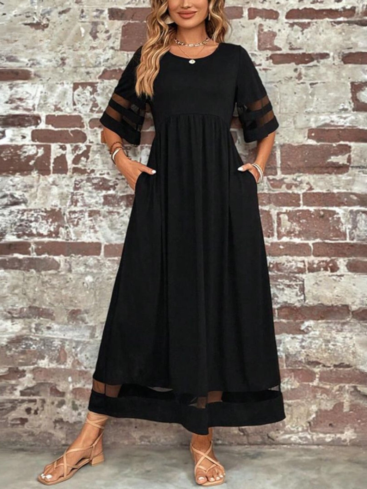 Dorothea - Women's Relaxed Maxi Dress - photo 4