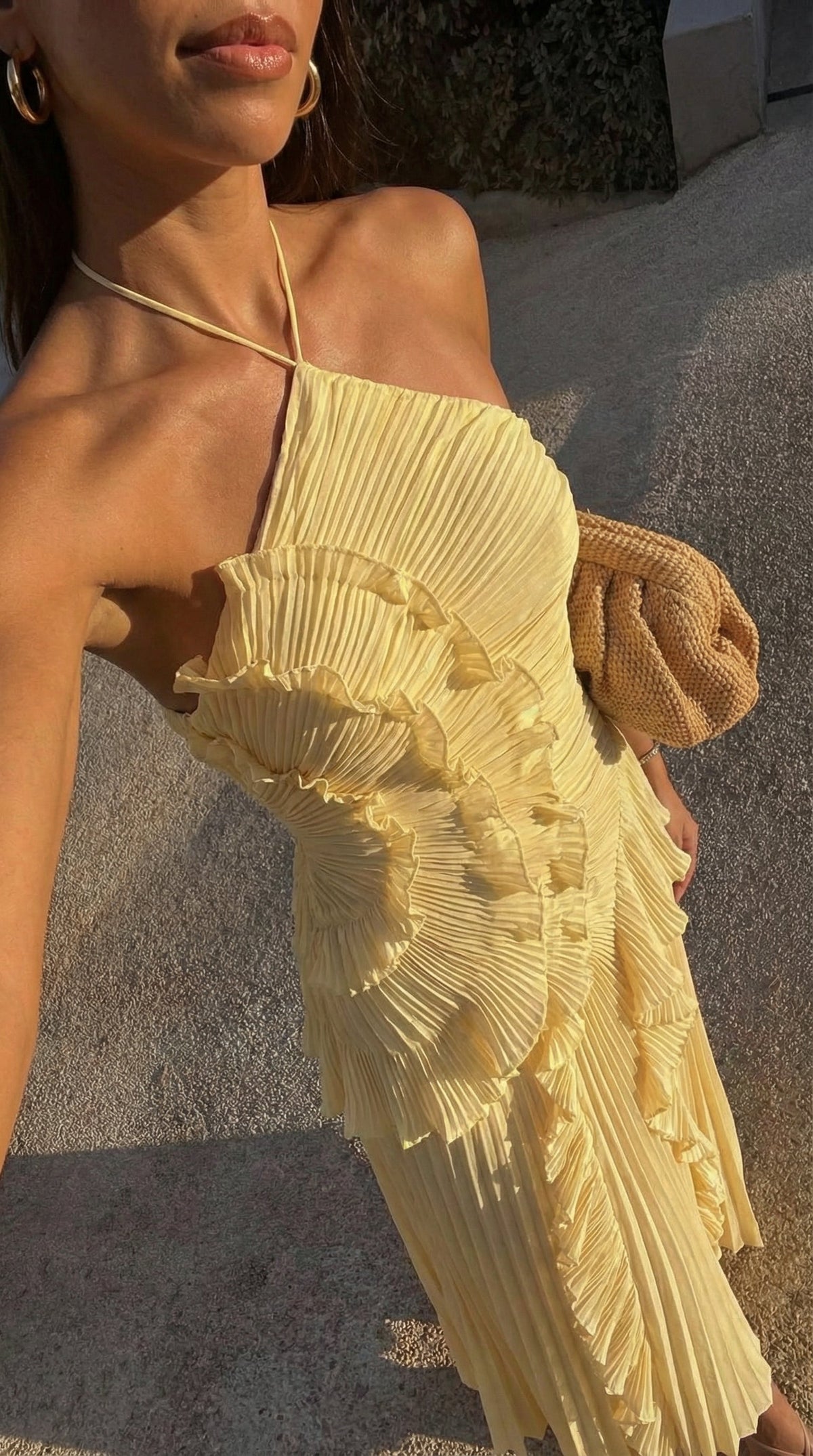 Iris - Women's Maxi Pleats Dress - photo 10