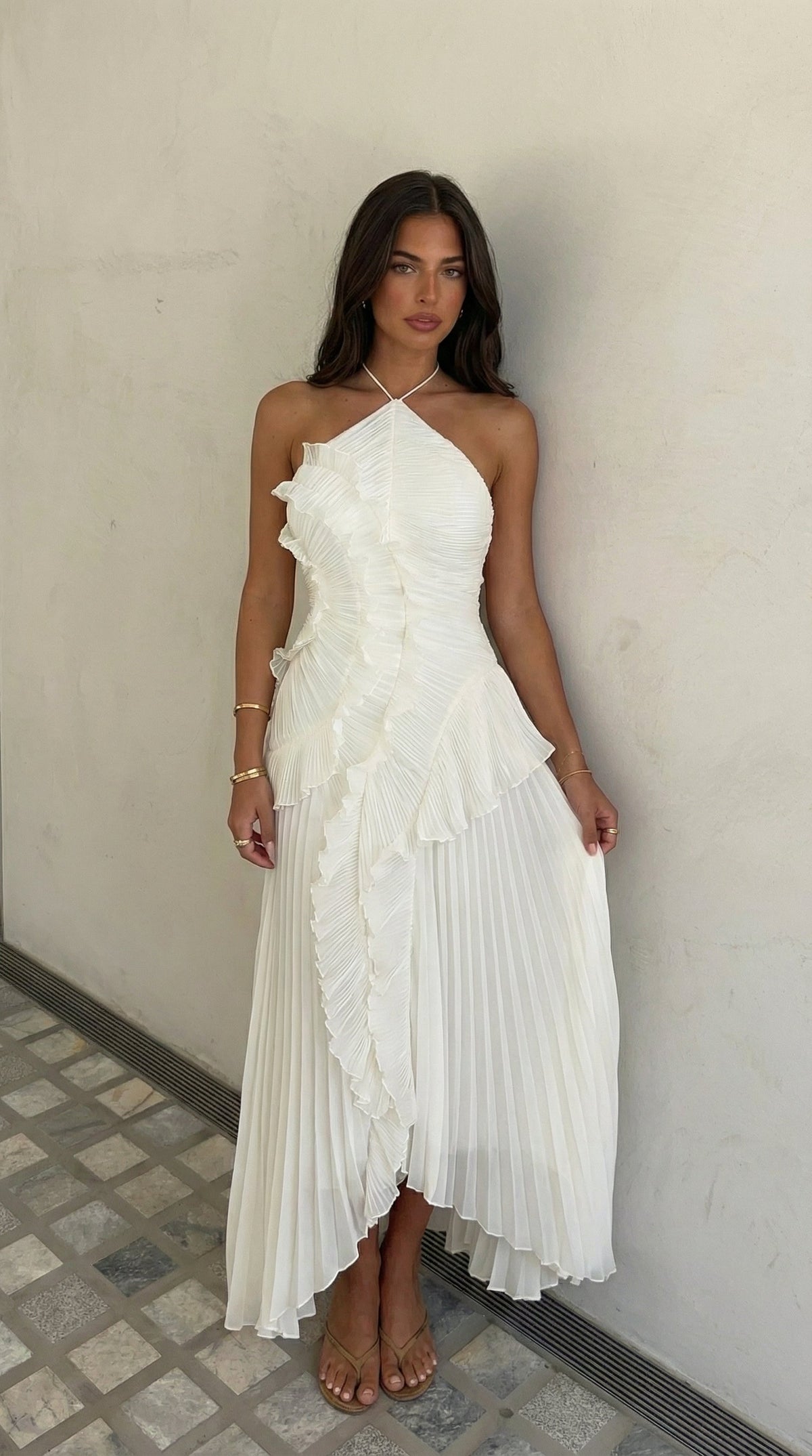 Iris - Women's Maxi Pleats Dress - photo 15