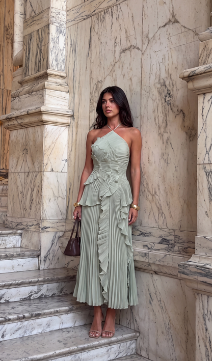 Iris - Women's Maxi Pleats Dress - photo 18