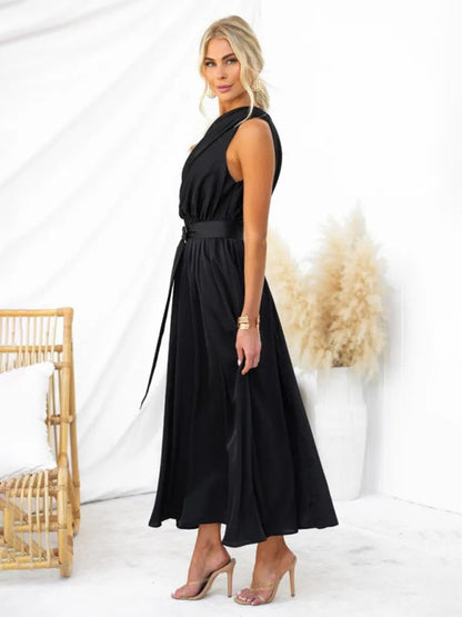 Amelie - Women's One Shoulder Maxi Dress with Slim Waist and Backless Design - photo 18