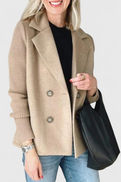 Danica - Women's Double-Breasted Contrast Blazer - photo 8