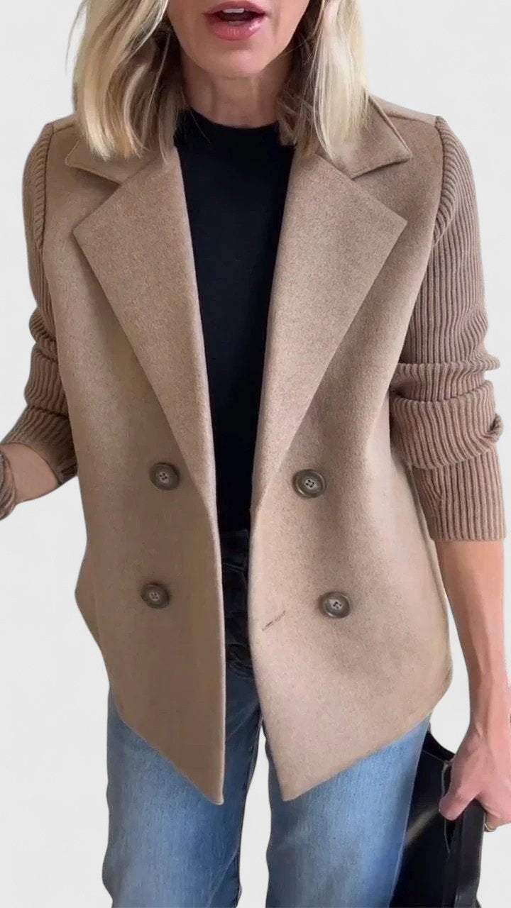 Danica - Women's Double-Breasted Contrast Blazer - photo 11