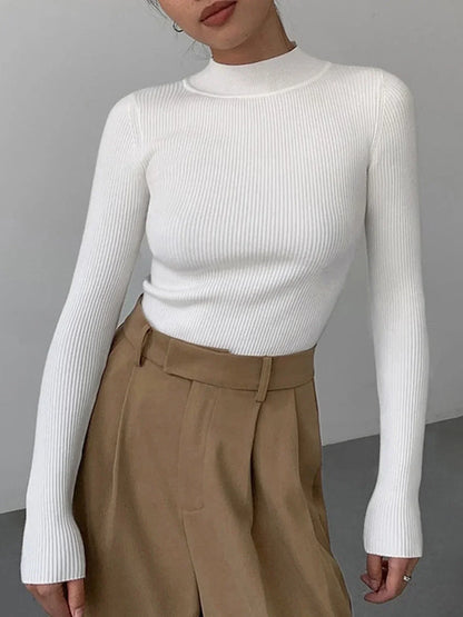Danica - Women's Ribbed Knit Sweater - photo 3