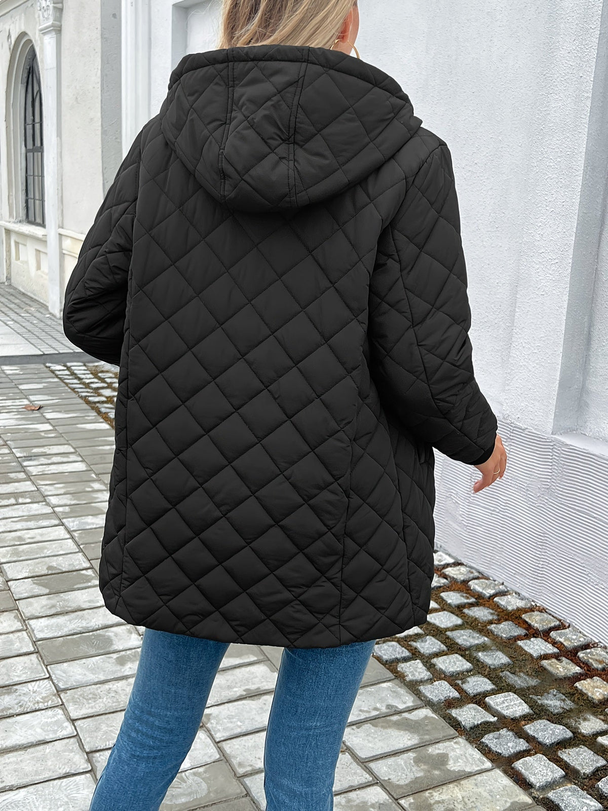 Agnes - Women's Longline Quilted Jacket - photo 6