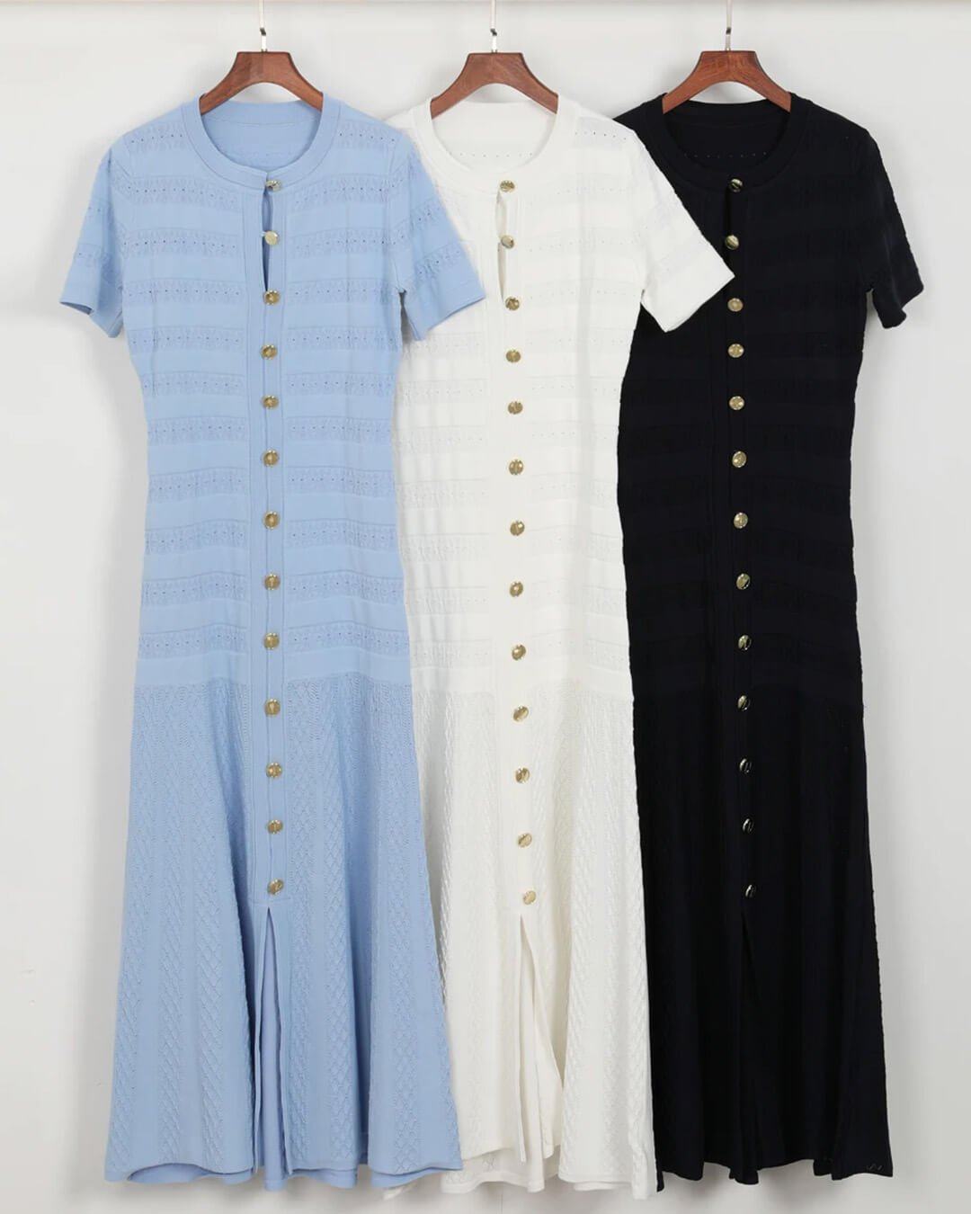 Giselle - Women's Midi Ribbed Dress - photo 9