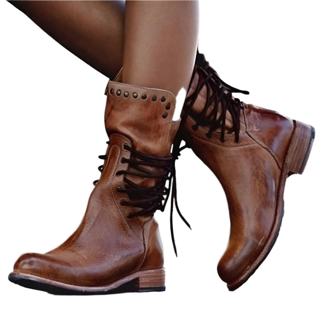 Petra - Women's Classic Leather Boots - photo 1