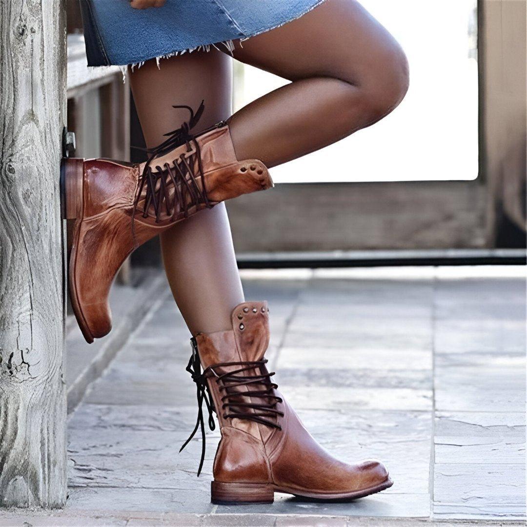 Petra - Women's Classic Leather Boots - photo 2