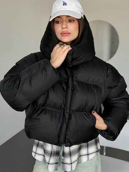 Sylvie - Women's Cropped Puffer Jacket - photo 2