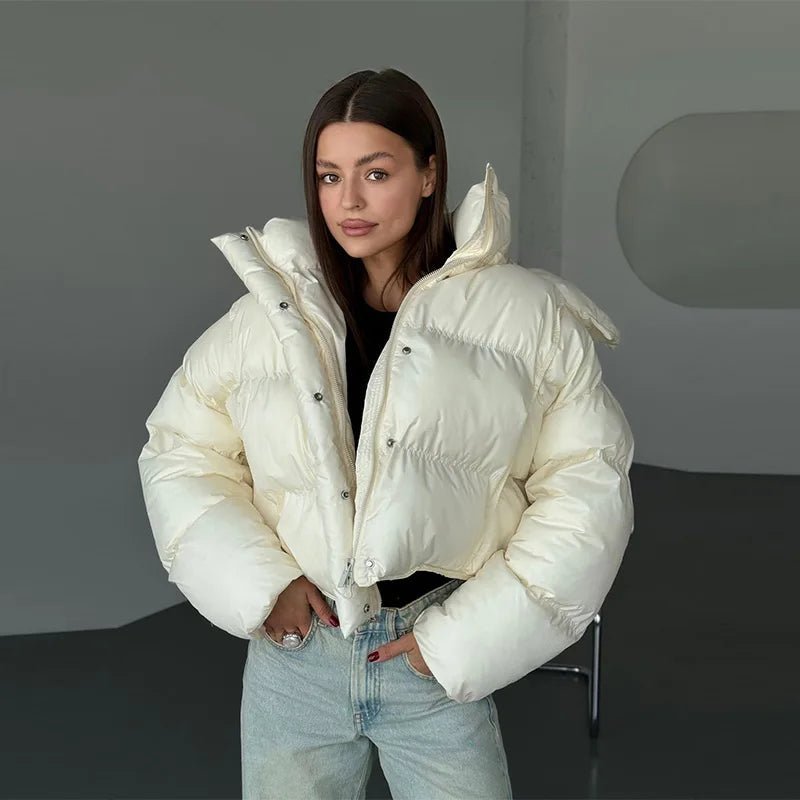 Sylvie - Women's Cropped Puffer Jacket - photo 3