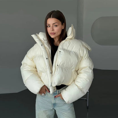Sylvie - Women's Cropped Puffer Jacket - photo 3