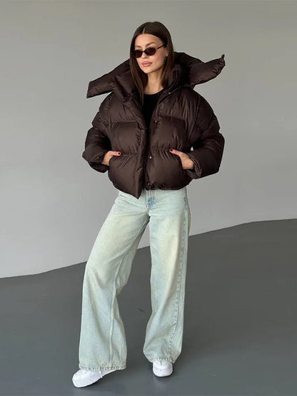 Sylvie - Women's Cropped Puffer Jacket - photo 4