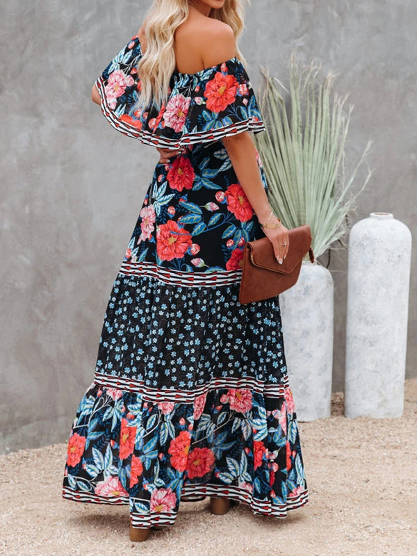 Ava - Women's Maxi Dress with Floral Print and Ruffled Details - photo 16
