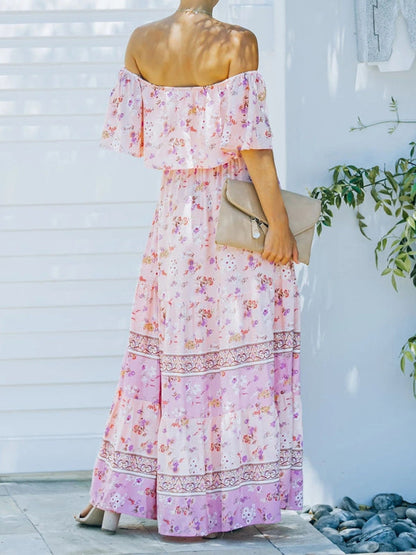 Ava - Women's Maxi Dress with Floral Print and Ruffled Details - photo 25