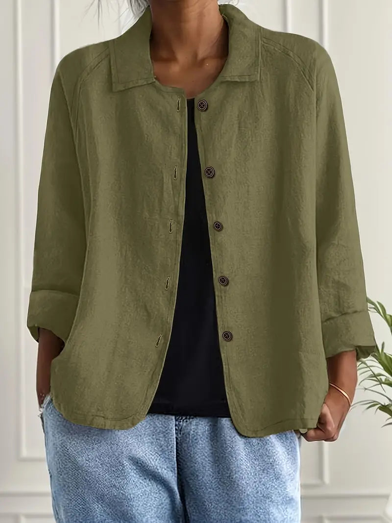 Ottilie - Women's Linen Linen-Look Top - photo 8