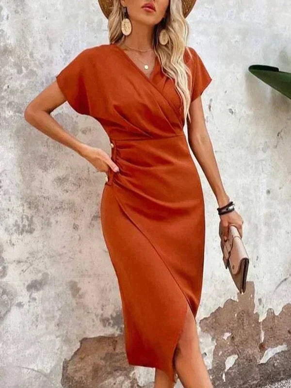 Ursula - Women's Sheath Midi Relaxed Dress - photo 4