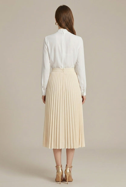 Linnea - Women's Pleated Midi Skirt - photo 2