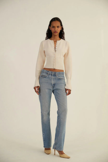 Anneliese - Women's Cropped Knit Sweater - photo 4
