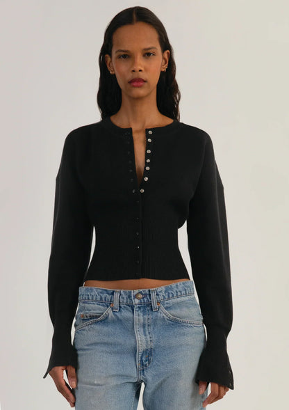 Anneliese - Women's Cropped Knit Sweater - photo 7