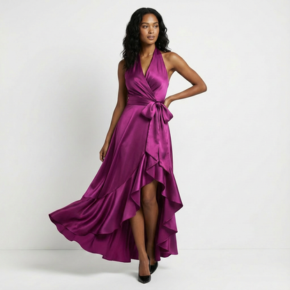 Wren - Women's Wrap Bow Maxi Dress - photo 1