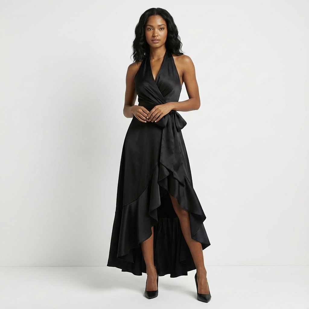 Wren - Women's Wrap Bow Maxi Dress - photo 3