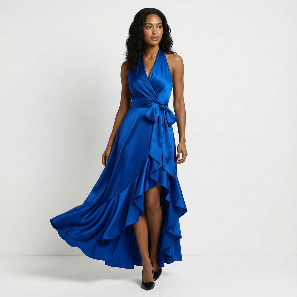 Wren - Women's Wrap Bow Maxi Dress - photo 5