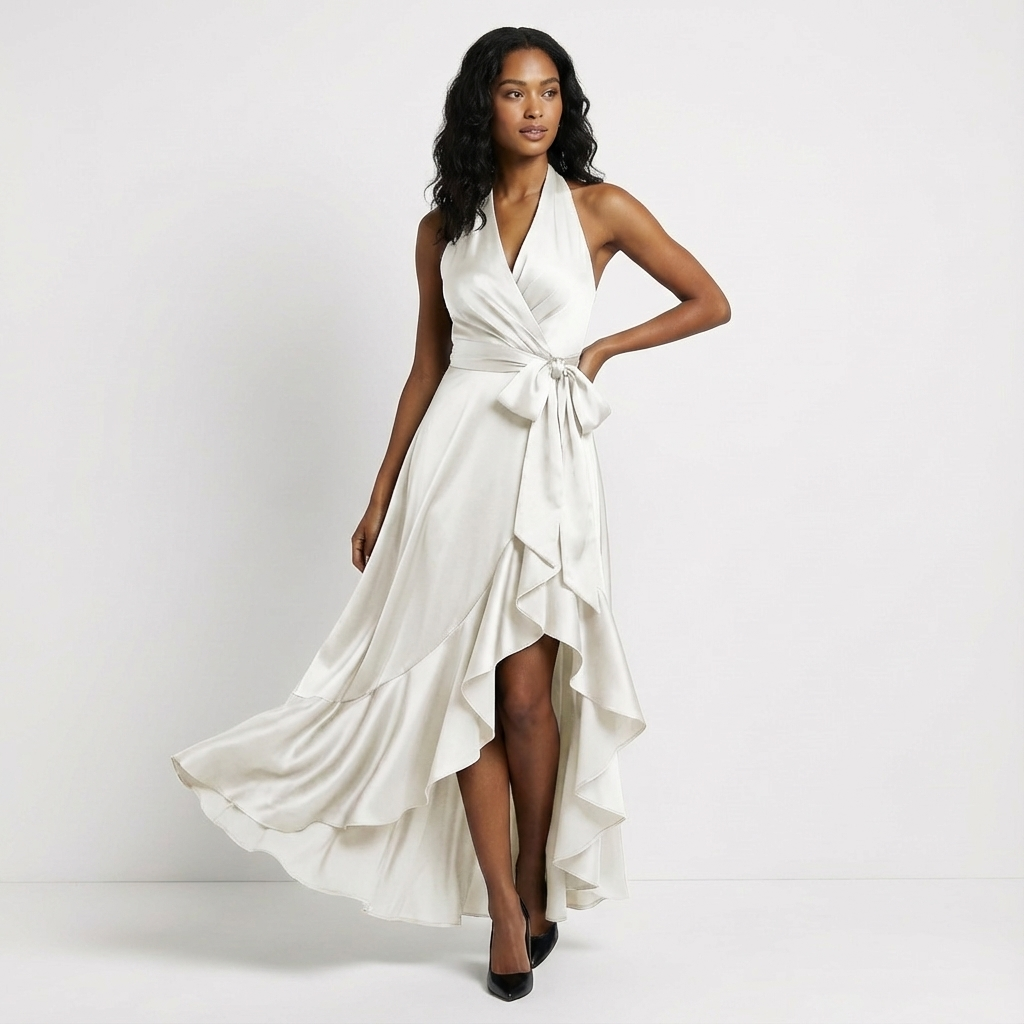 Wren - Women's Wrap Bow Maxi Dress - photo 6
