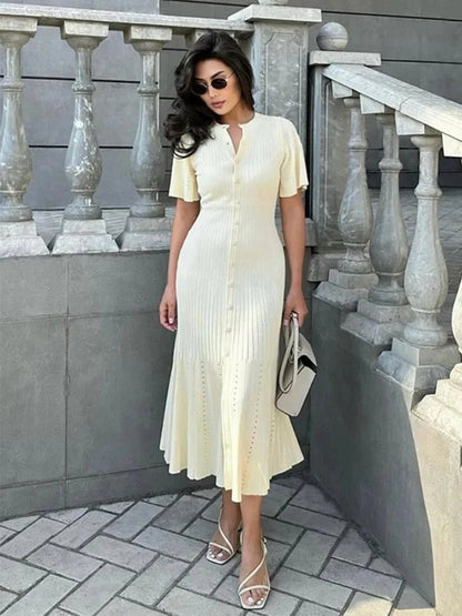Vera - Women's Midi Knit Dress - photo 3