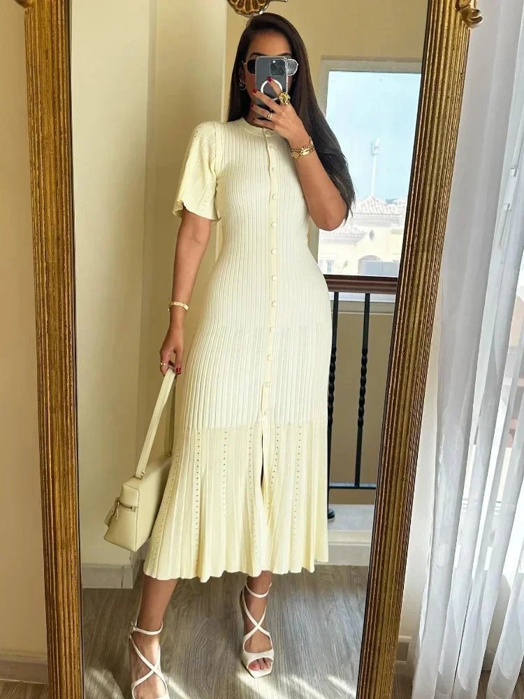 Vera - Women's Midi Knit Dress - photo 6