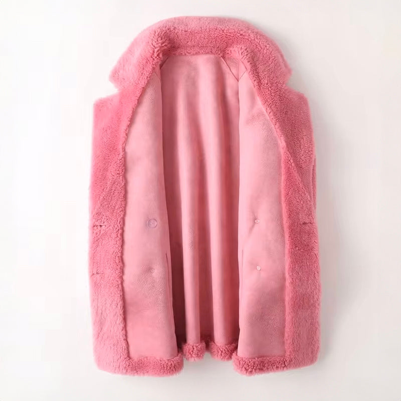 Ursula - Women's Relaxed Shearling Jacket - photo 5