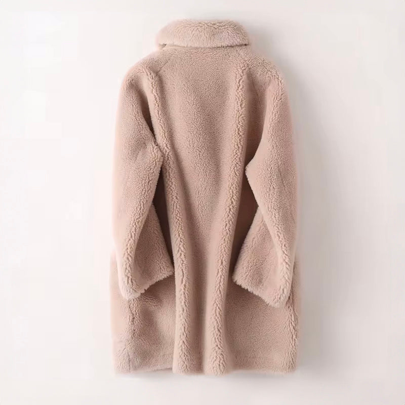 Ursula - Women's Relaxed Shearling Jacket - photo 6