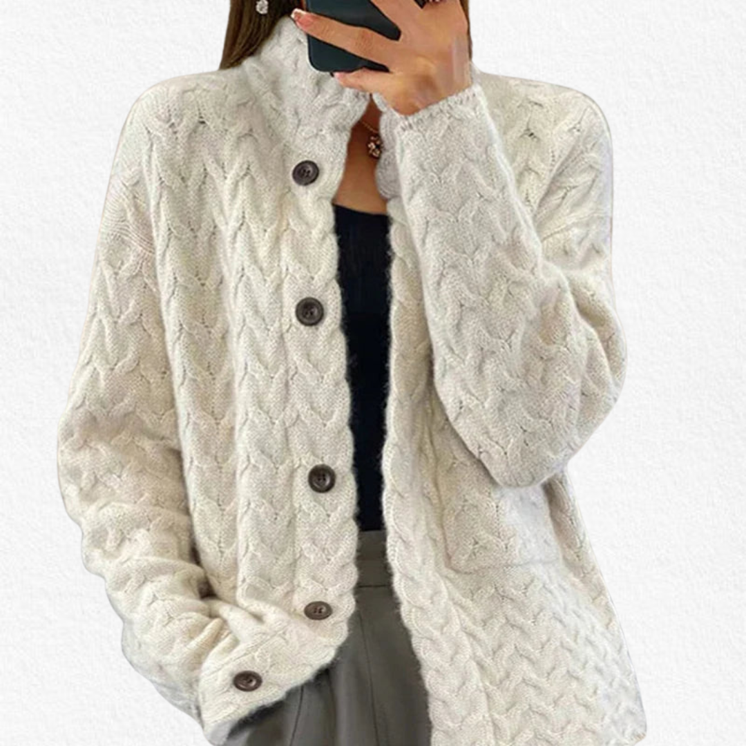 Valentine - Women's Twisted Cable Cardigan - photo 1
