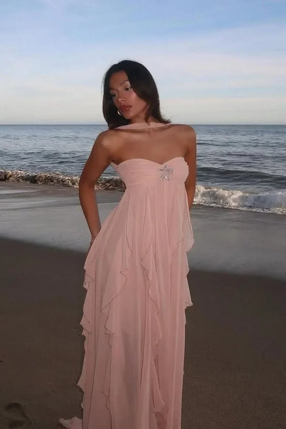 Cerys - Women's Ruffle Evening Dress - photo 8
