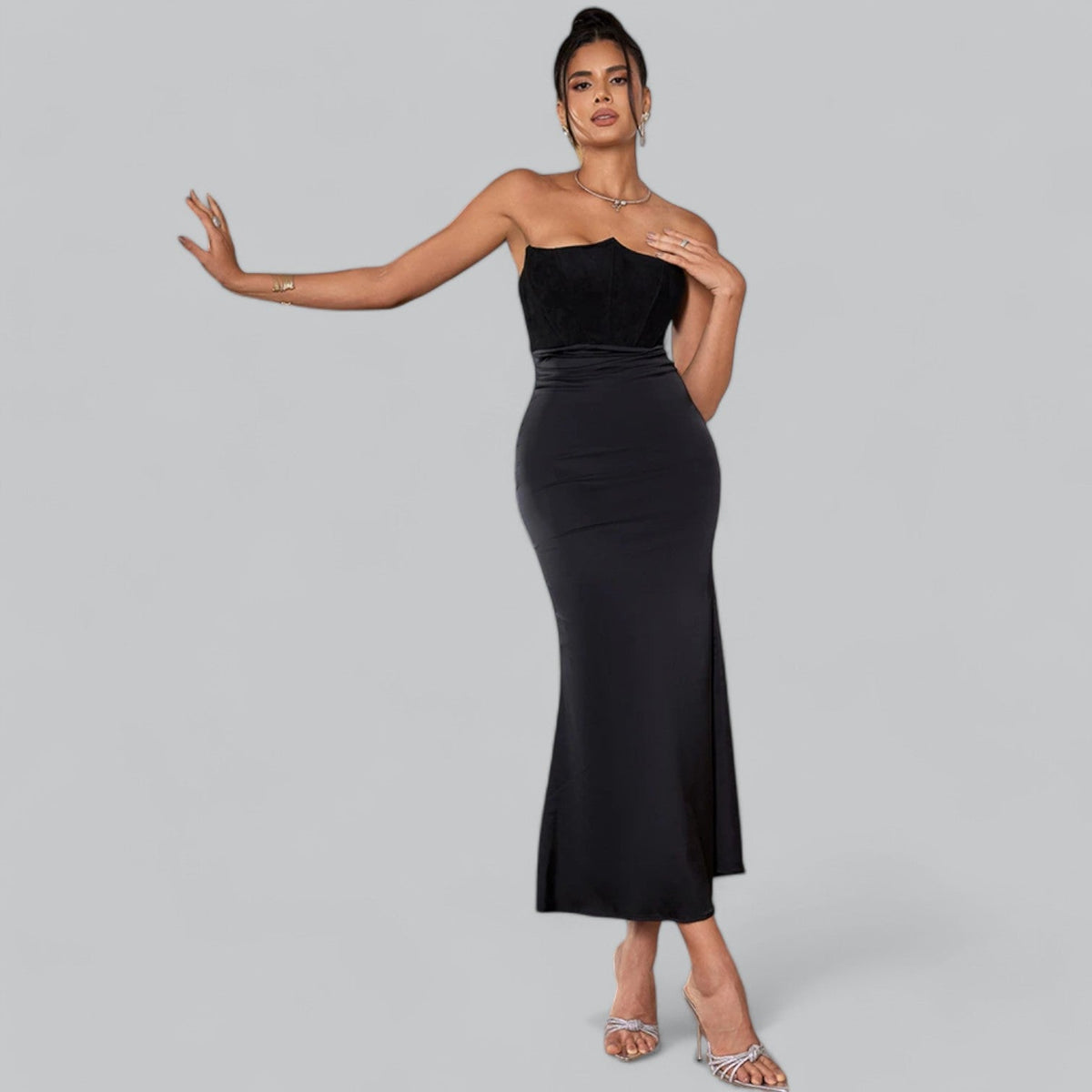 Delphine - Women's Strapless Corset Dress - photo 1