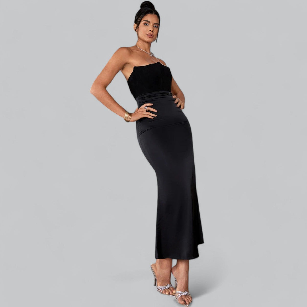Delphine - Women's Strapless Corset Dress - photo 5