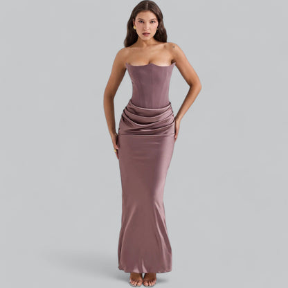 Delphine - Women's Strapless Corset Dress - photo 6