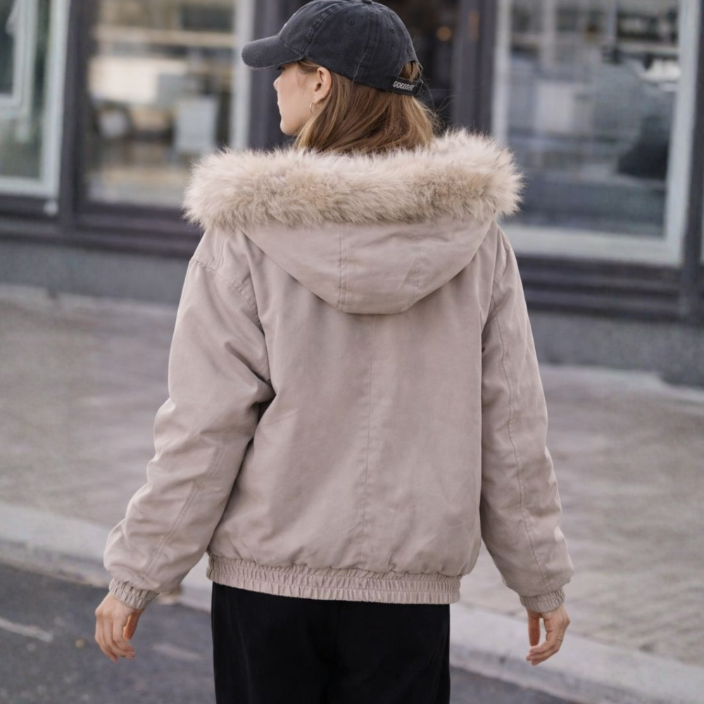 Eliane - Women's Faux Fur Hooded Winter Jacket - photo 2