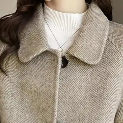 Lavinia - Women's Buttoned Wool-Look Jacket - photo 3