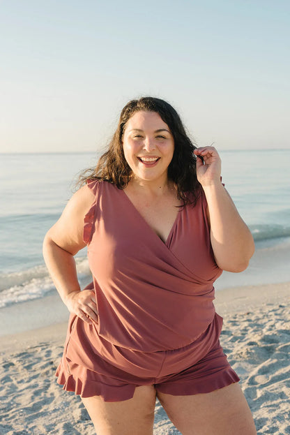 Abigail - Plus Size Swimsuit with Tummy Coverage for Women - photo 4