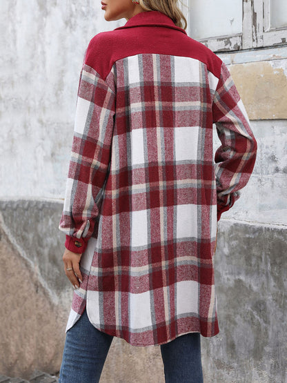 Ulla - Women's Plaid Button-Up Jacket - photo 2