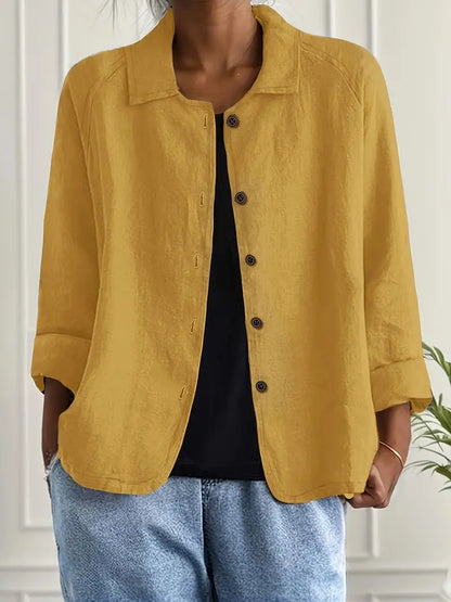 Ottilie - Women's Linen Linen-Look Top - photo 9
