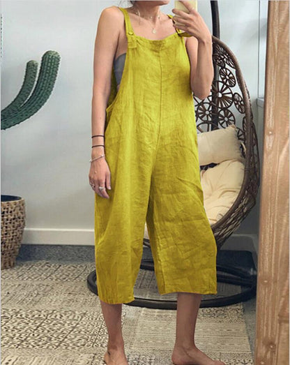Tilda - Women's Boho Wide-Leg Jumpsuit