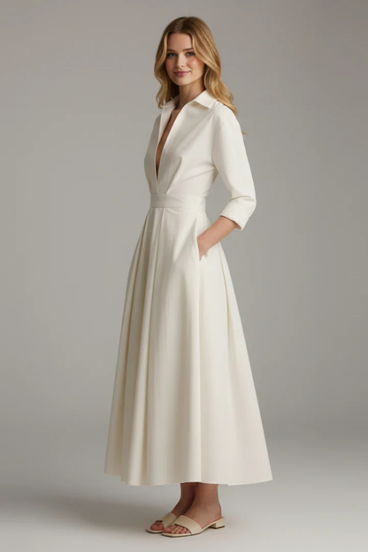 Lavinia - Women's Fitted Maxi Dress - photo 2