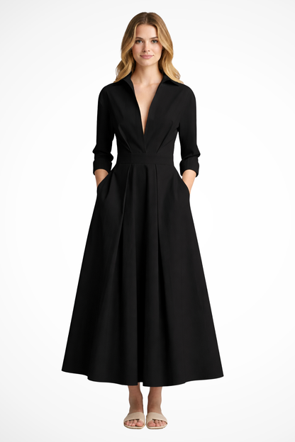 Lavinia - Women's Fitted Maxi Dress - photo 5