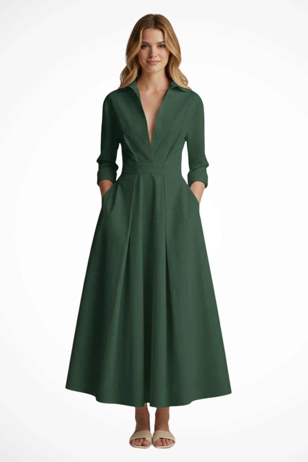 Lavinia - Women's Fitted Maxi Dress - photo 6