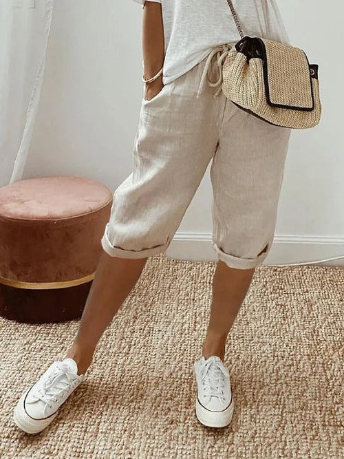 Magdalena - Women's Capri Elastic Trousers - photo 2