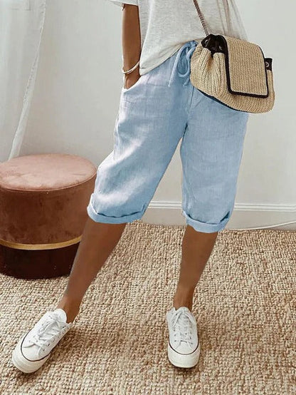 Magdalena - Women's Capri Elastic Trousers - photo 3