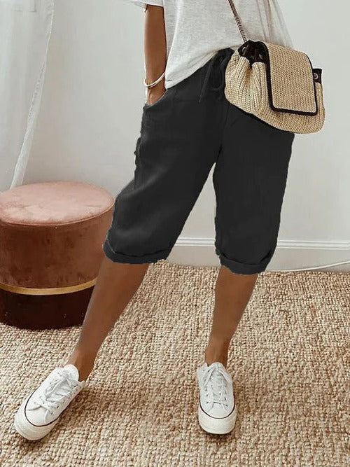 Magdalena - Women's Capri Elastic Trousers - photo 4